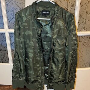 Members Only Women’s Olive Camouflage Bomber Jacket